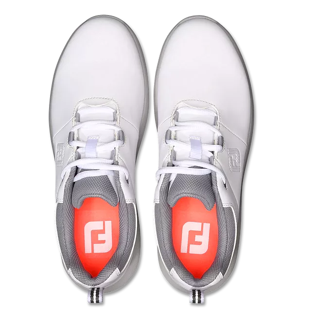 Footjoy Women's eComfort Spiked Golf Shoe White/Gray/LtGray 98640