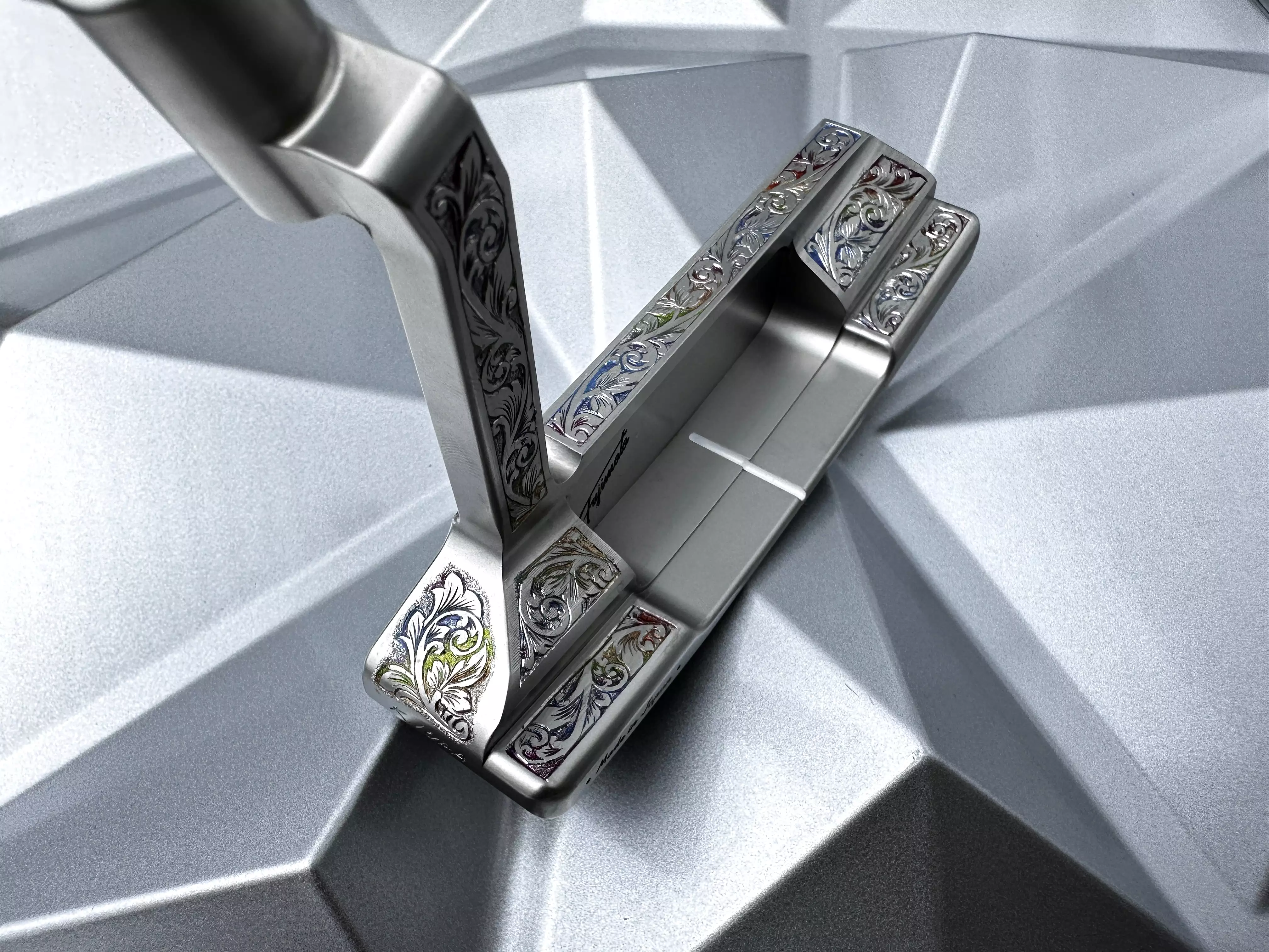 Fujimoto Golf Putter 303 Chromatic Hand Engraved Iura V2