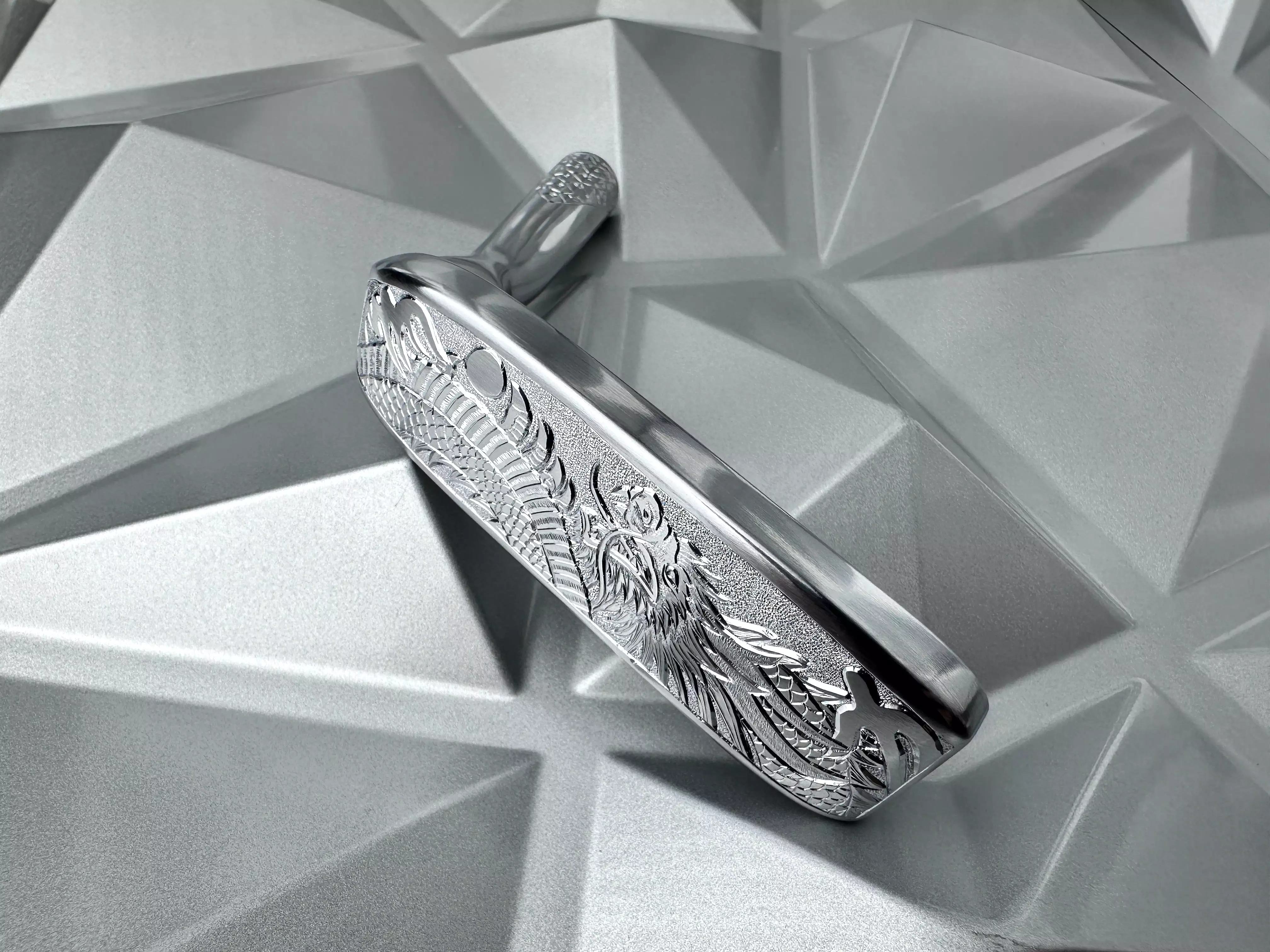 Fujimoto Golf Year of the Dragon Hand Engraved Flow Neck Putter by Katsuo Iura & Handmade by Ryouhei Fujimoto