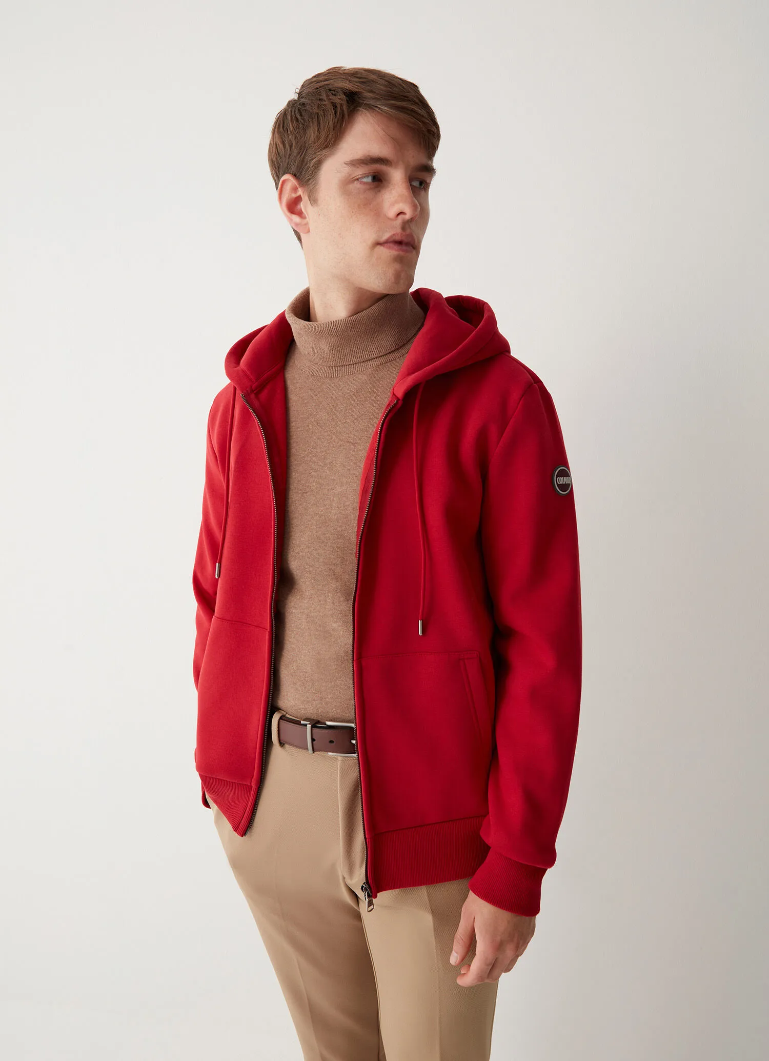 Full zip sweatshirt with handwarmer pocket-