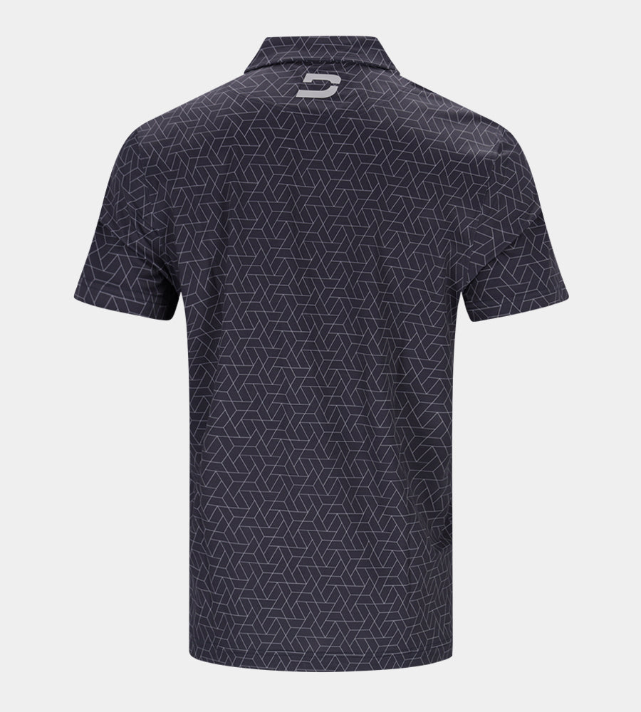 GEOMETRIC POLO - BLACK