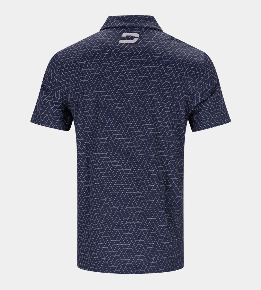 GEOMETRIC POLO - NAVY