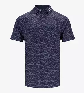 GEOMETRIC POLO - NAVY