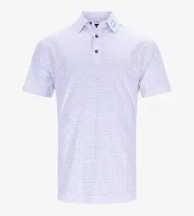 GEOMETRIC POLO - WHITE