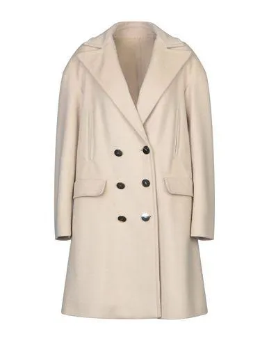 Giambattista Valli Women Overcoat Beige 6 UK