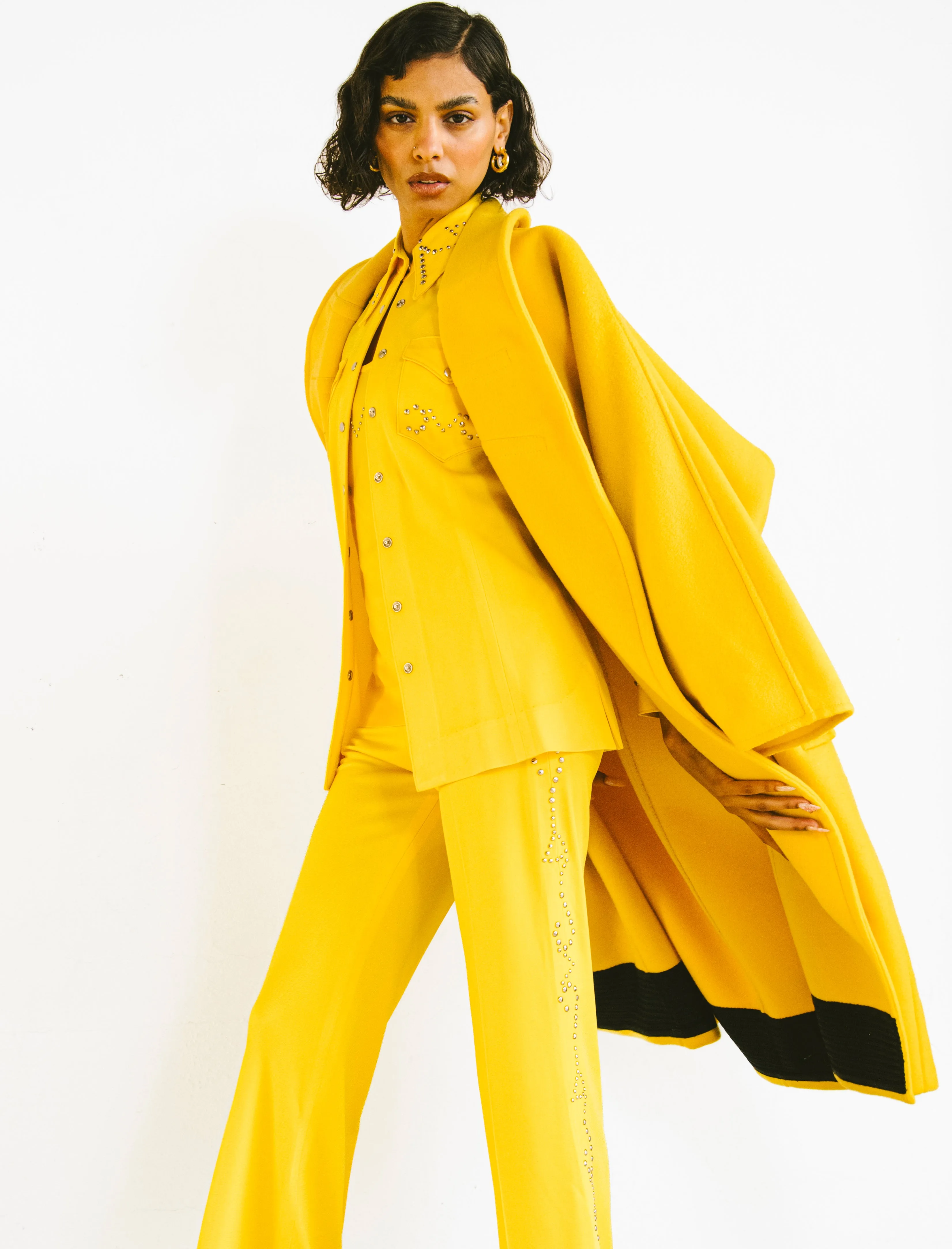 Gianfranco Ferre Yellow Overcoat