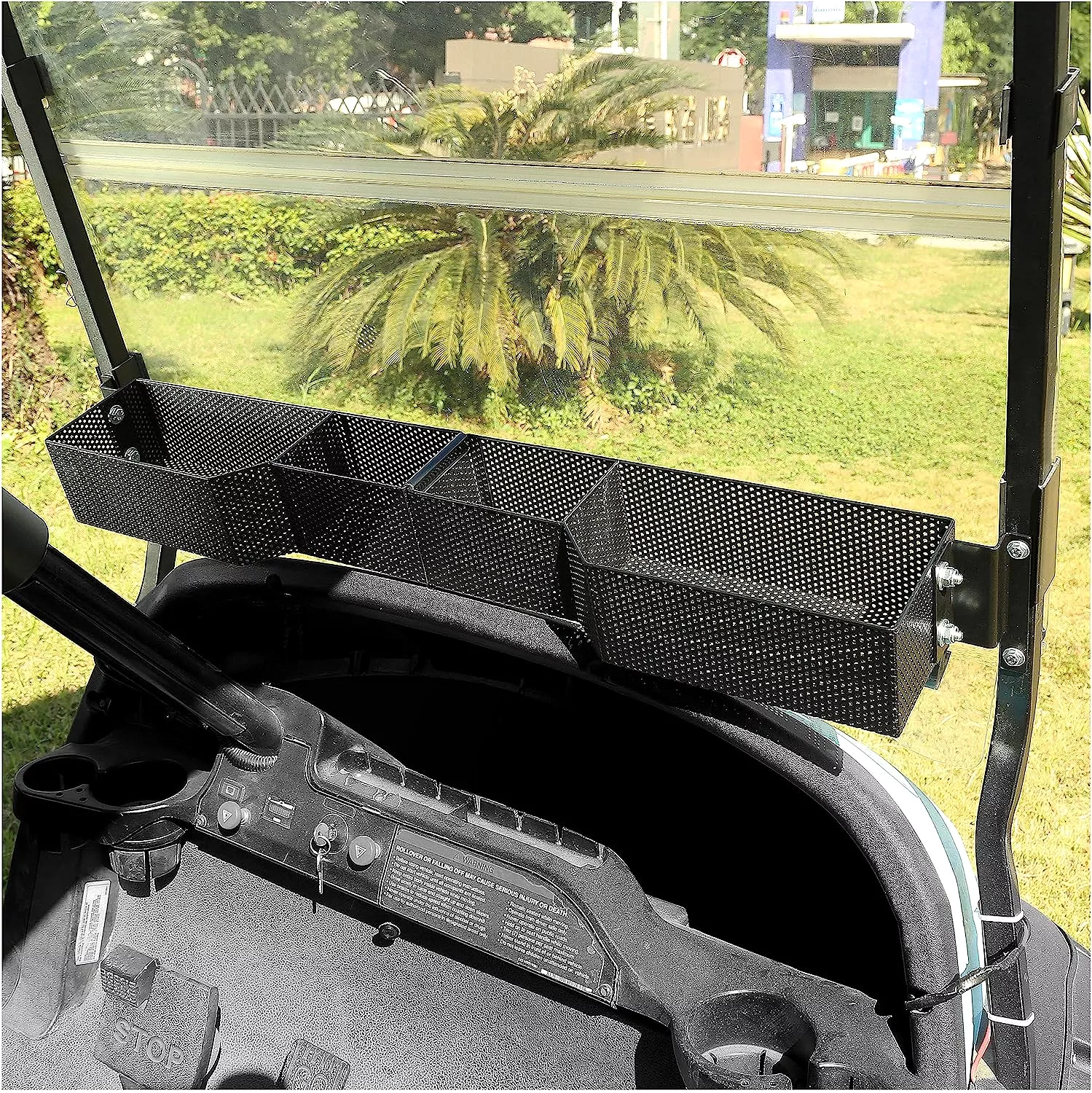 Golf cart front basket is foldable and suitable for EZGO/Club Car/Yamaha models - 10L0L