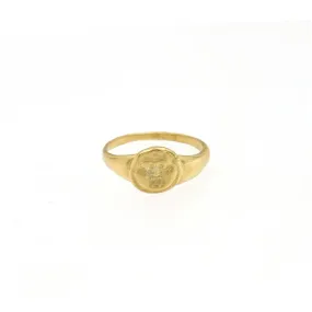 Gorgoneion Pinky Ring - 18K Gold Plated