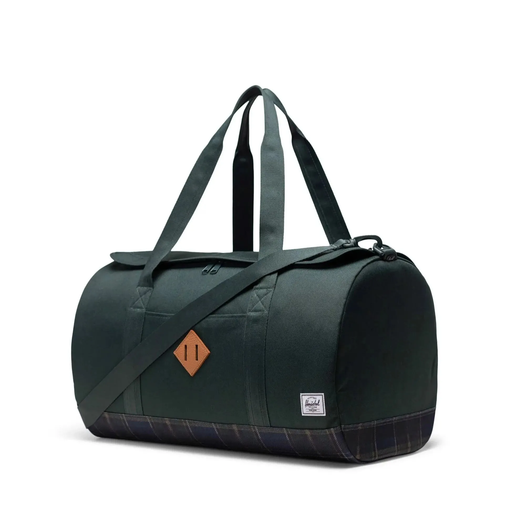 Heritage Duffle Bag (Darkest Spruce + Winter Plaid)