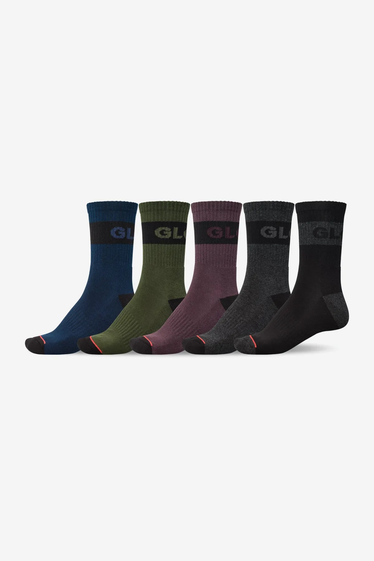 Horizons Crew Sock 5 Pack - Assorted