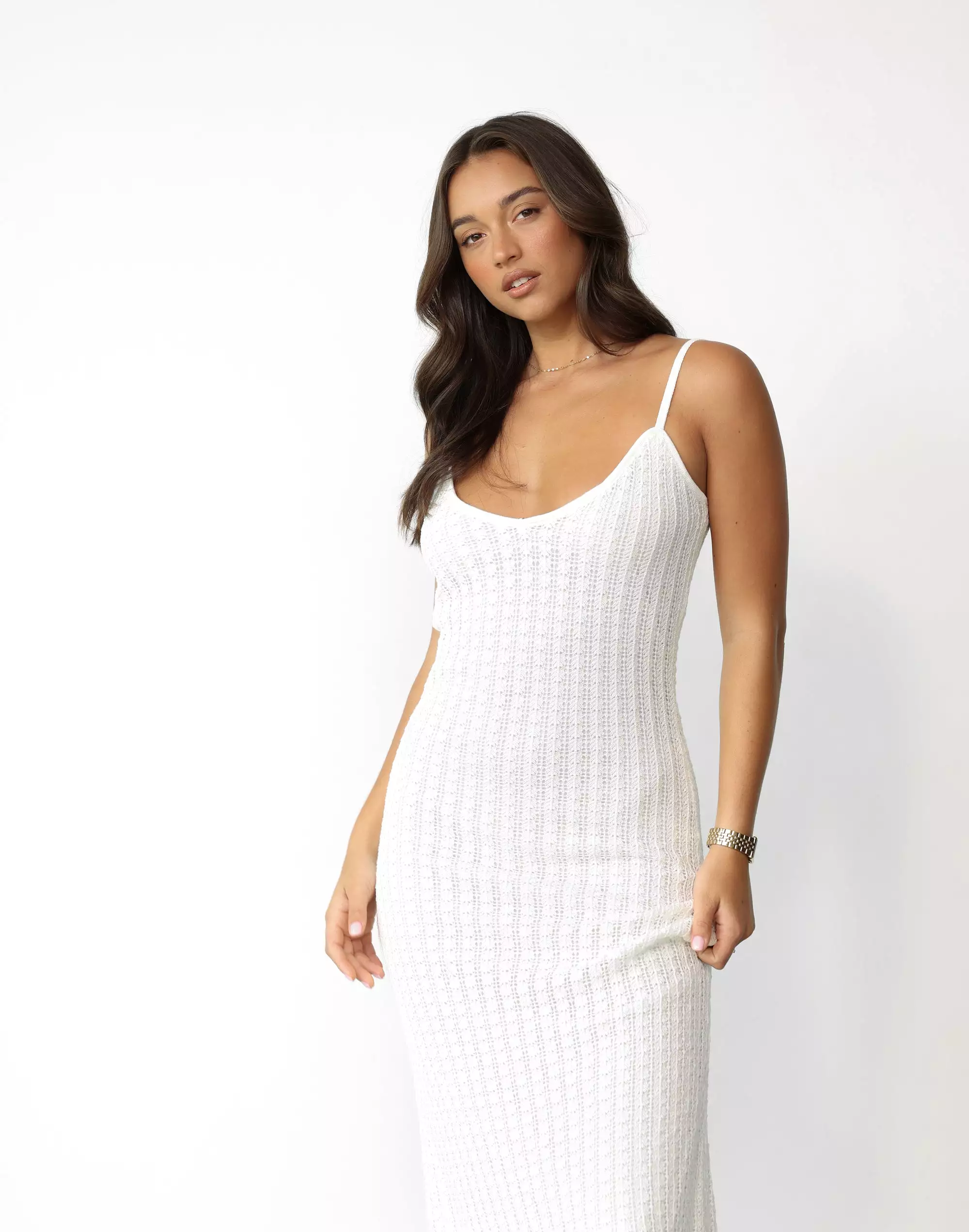 Janise Maxi Dress (White)