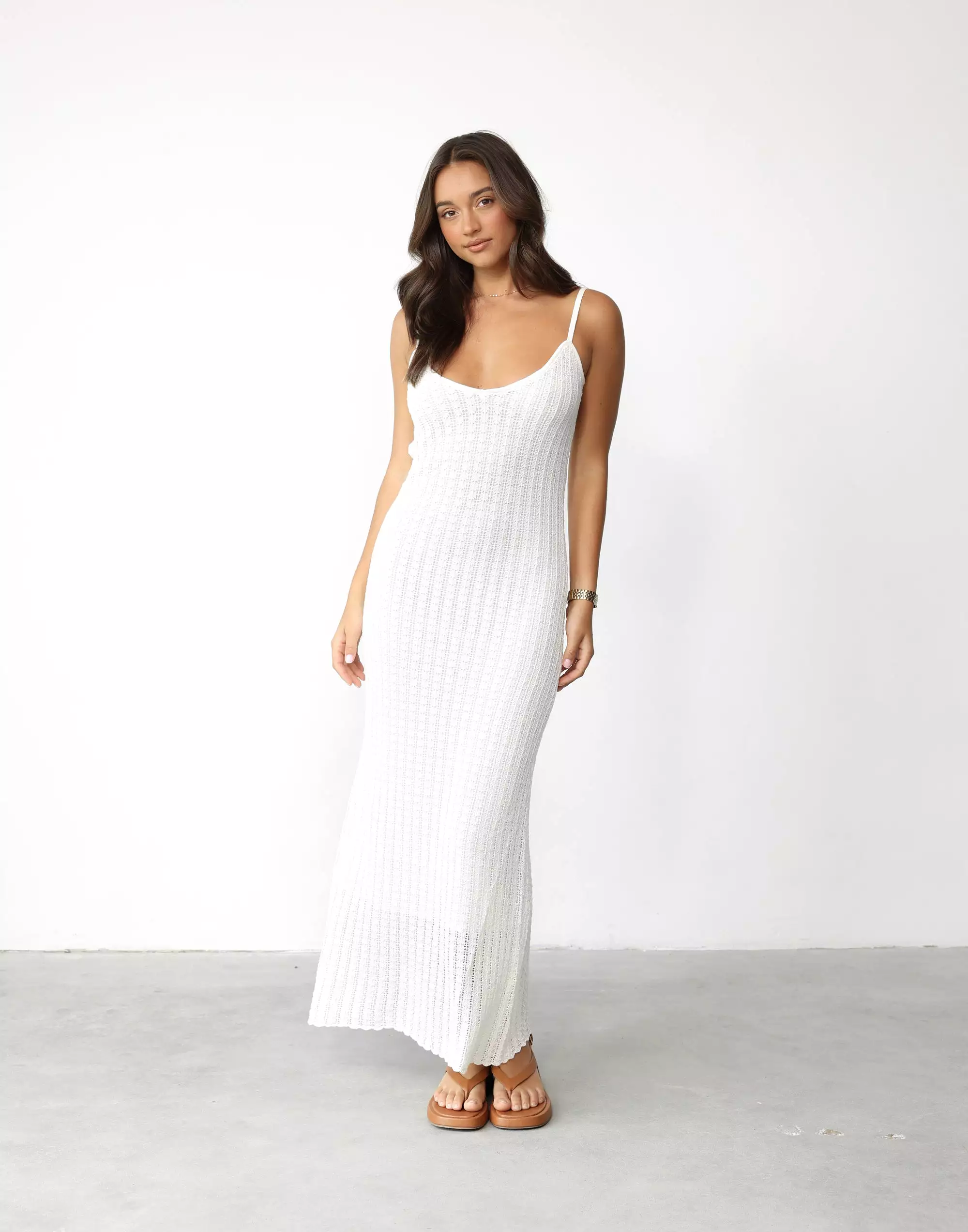 Janise Maxi Dress (White)