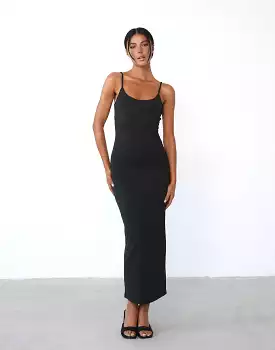 Joan Maxi Dress (Black)