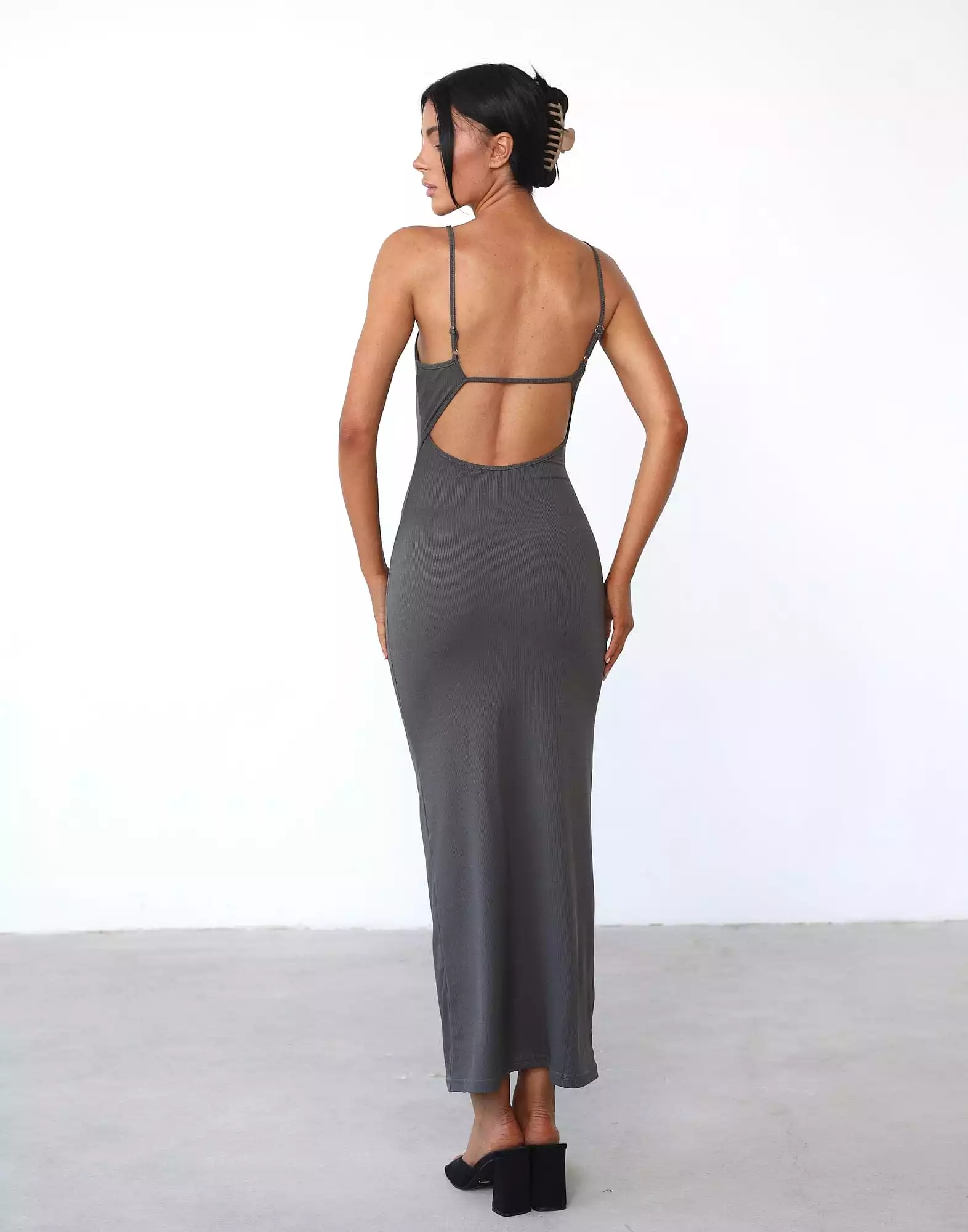 Joan Maxi Dress (Charcoal)