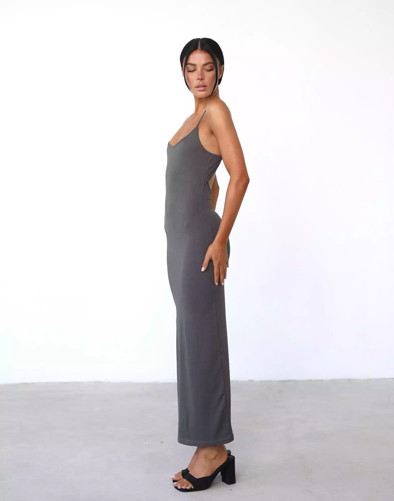 Joan Maxi Dress (Charcoal)