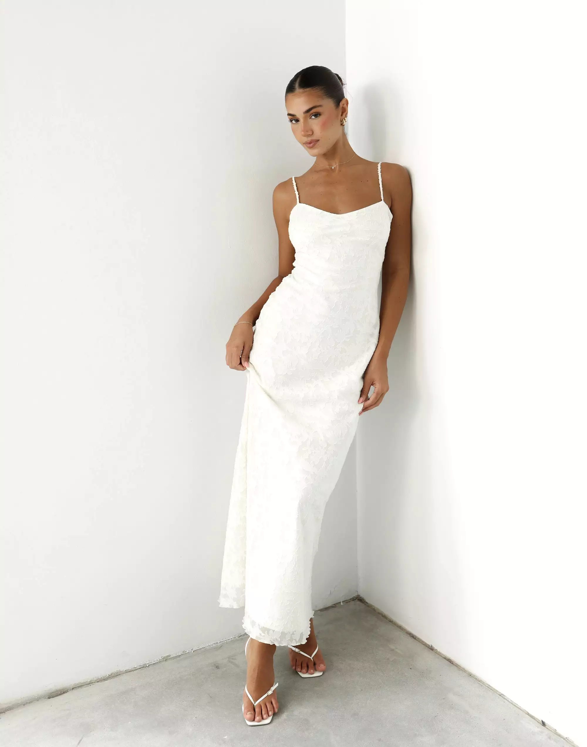 Juliet Maxi Dress (Cream)