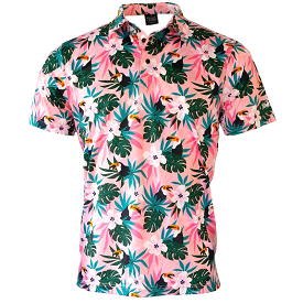 Jungle Time Cool Tech Performance Golf Polo