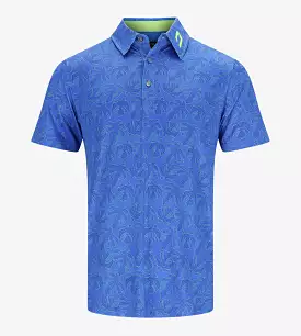 LEAFY POLO - BLUE