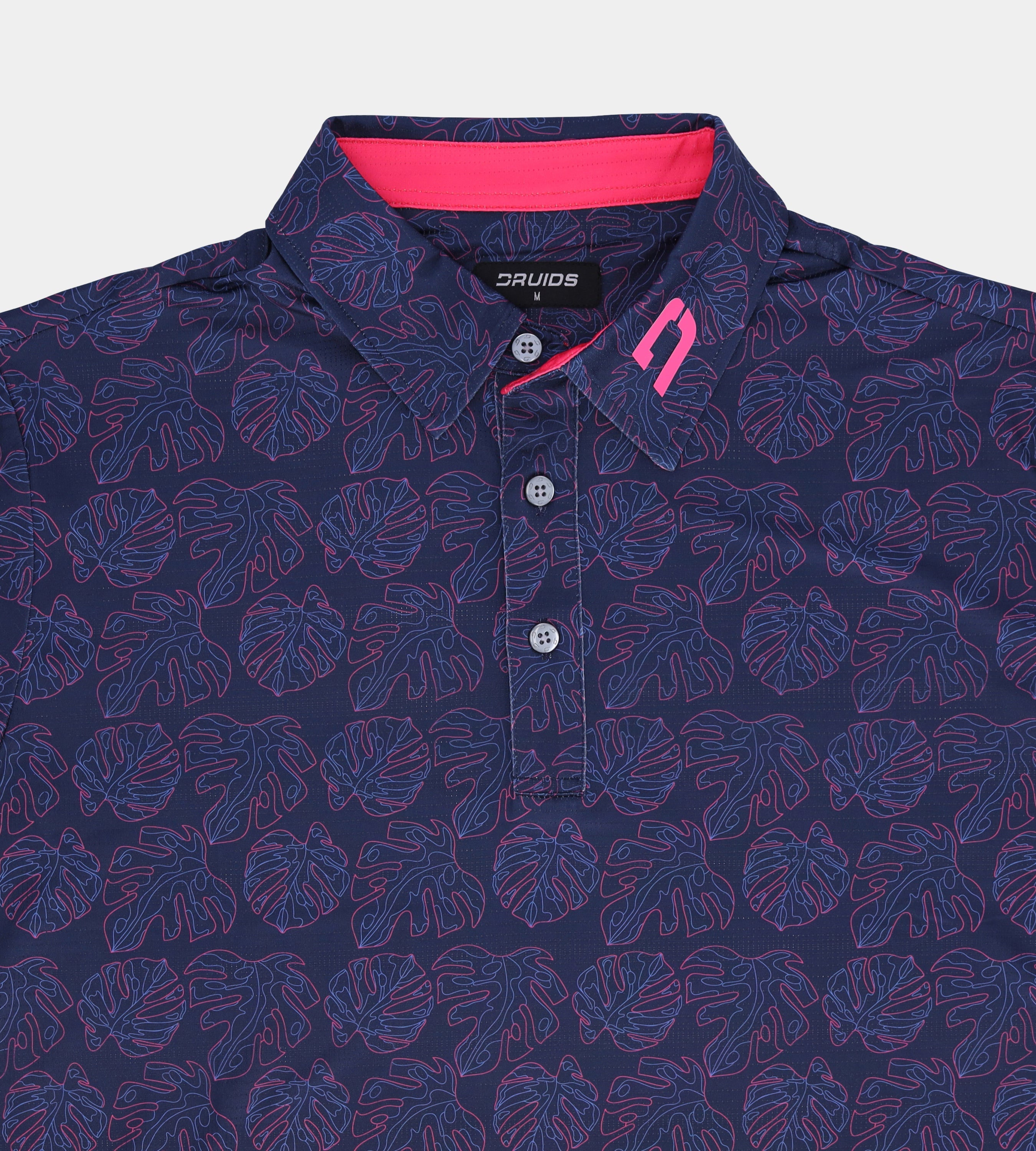 LEAFY POLO - NAVY