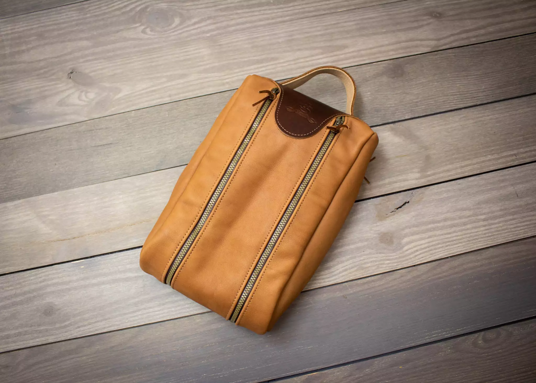 Leather Golf Shoe Bag