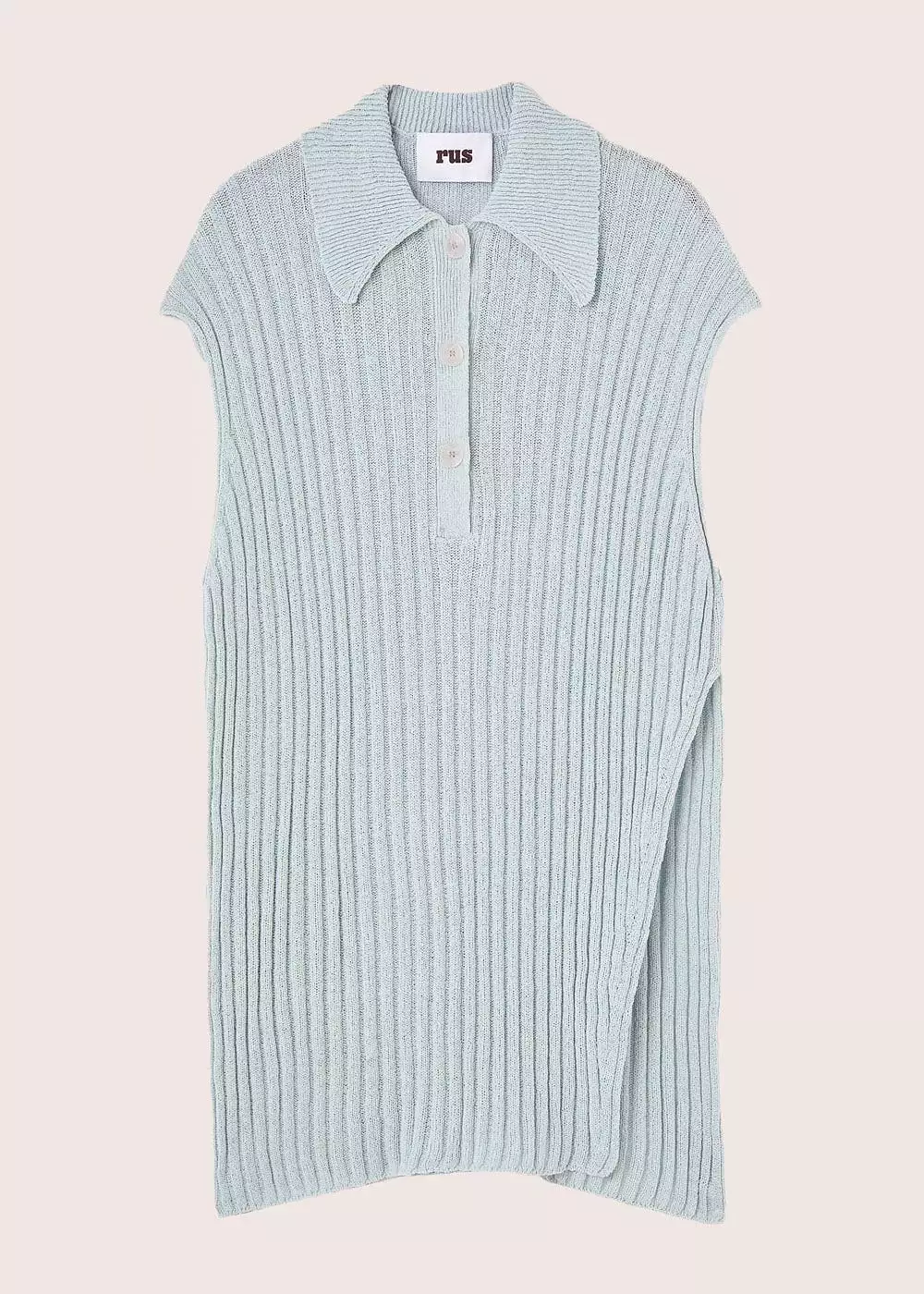 Light Blue Vague Polo Tunic