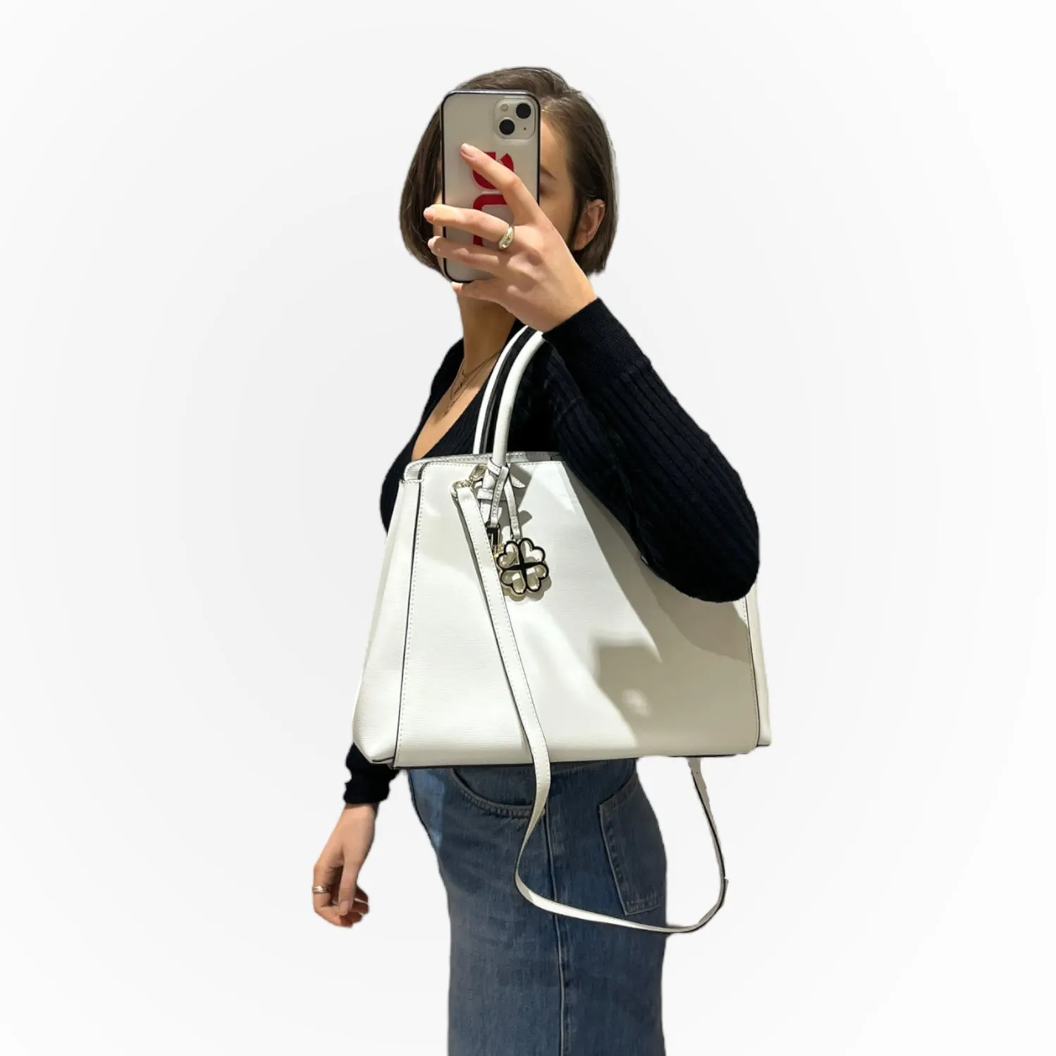 LK Bennett Winter White Bag