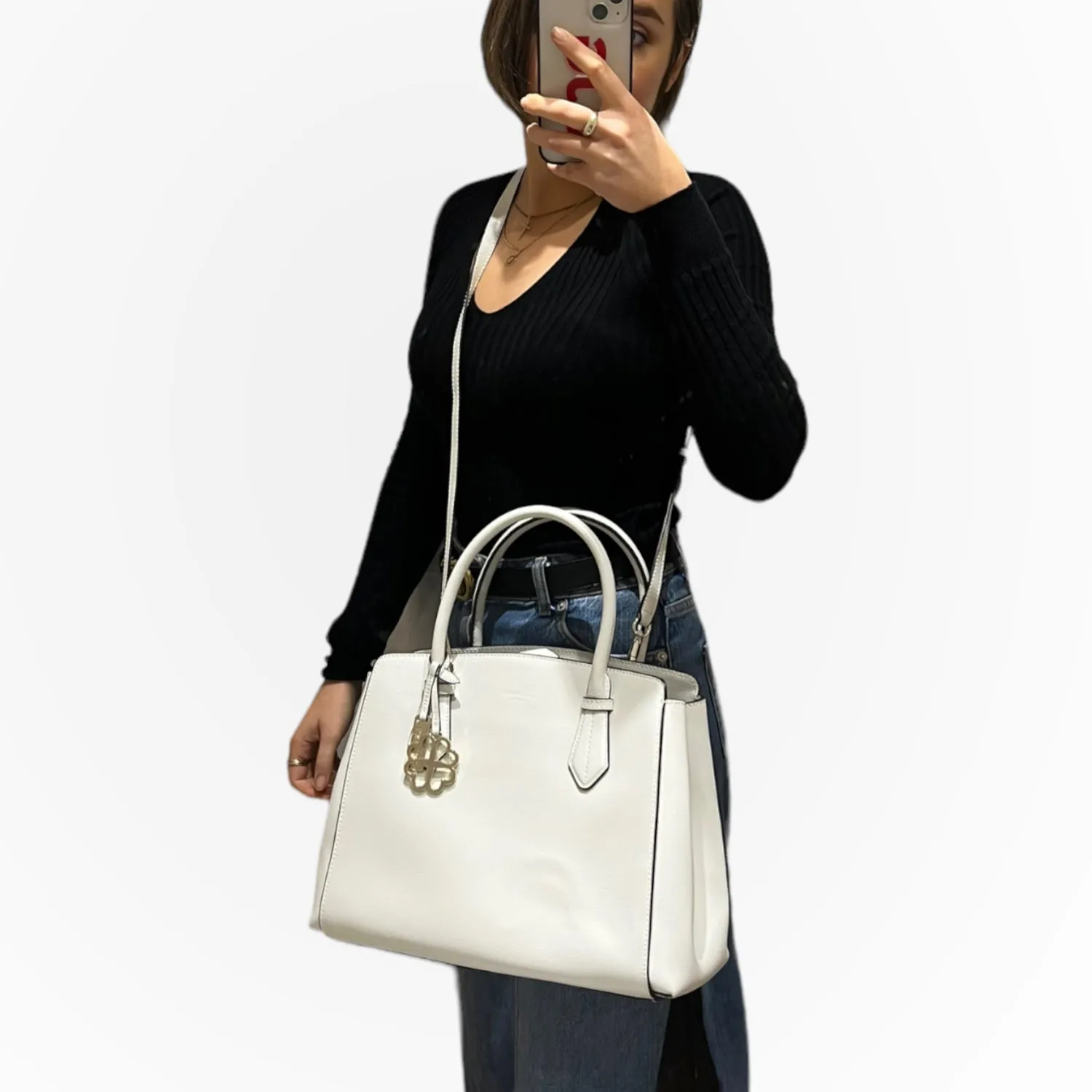 LK Bennett Winter White Bag