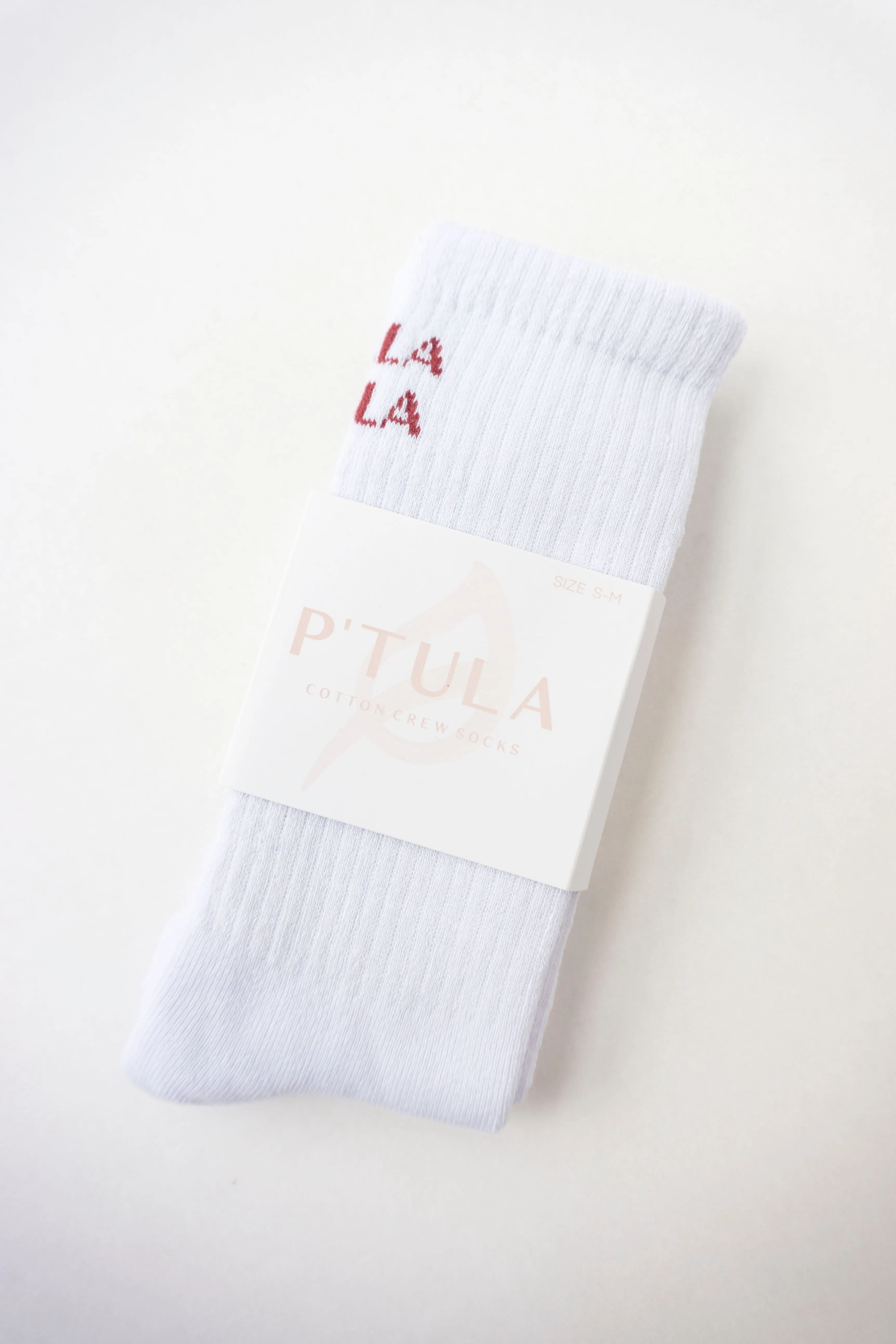 Logo Crew Sock - Cranberry (3 Pack)