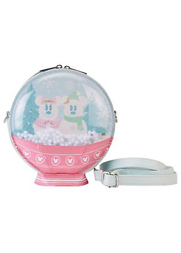 Loungefly Disney Mickey & Friends Winter Snowglobe Crossbody Bag