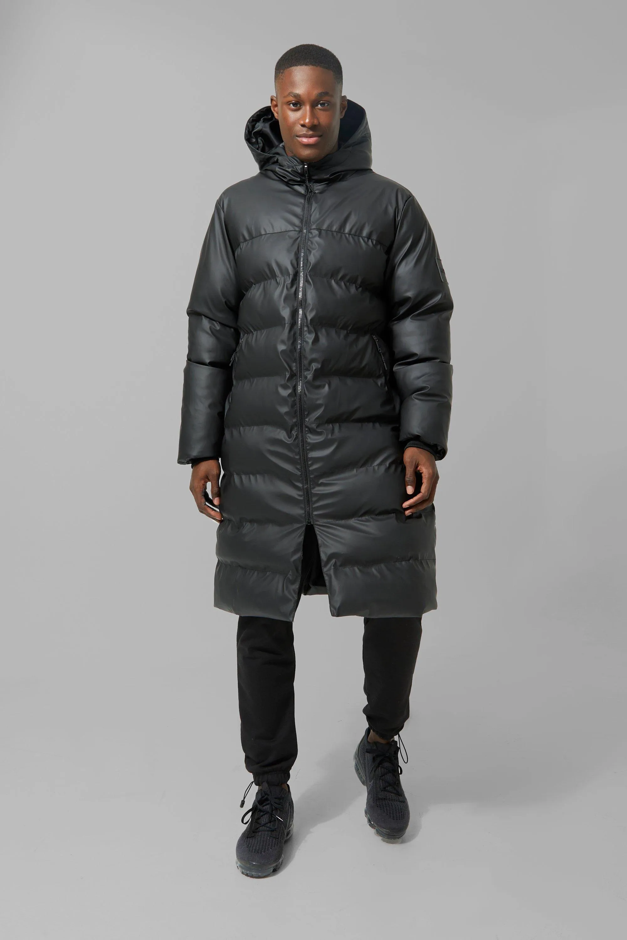 Man Active Matte Longline Puffer Coat