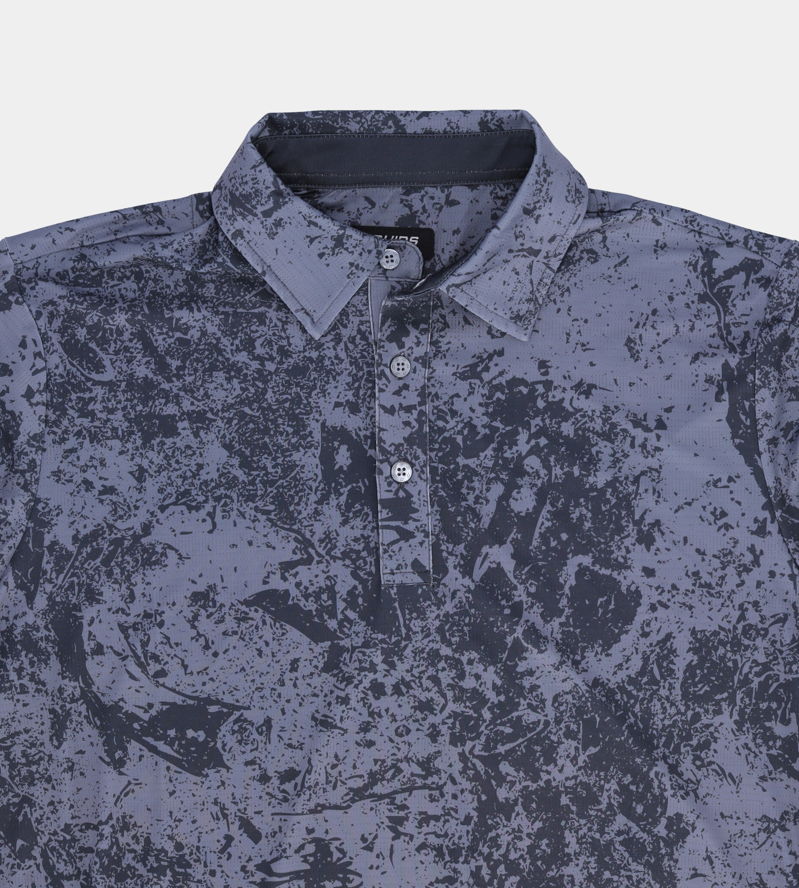 MARBLE POLO - CHARCOAL