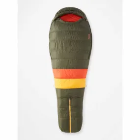 Marmot Men's Never Winter 30° Sleeping Bag - Long/Nori/Red Sun