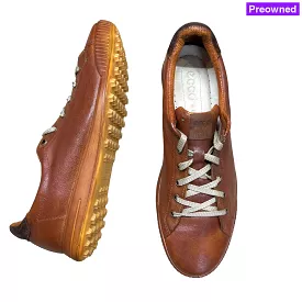 Men’s Ecco Street Premier Cleat-less Golf Shoe • Russet  Leather • Size 45