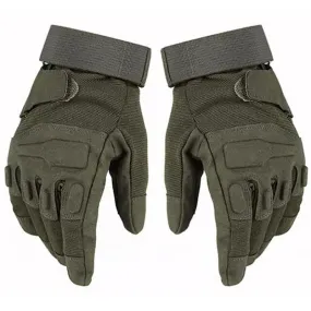 Men's Outdoor Warm Plus Fleece Tactical Non-slip Wear-Resistant Cycling Full Finger Gloves 68399949Y