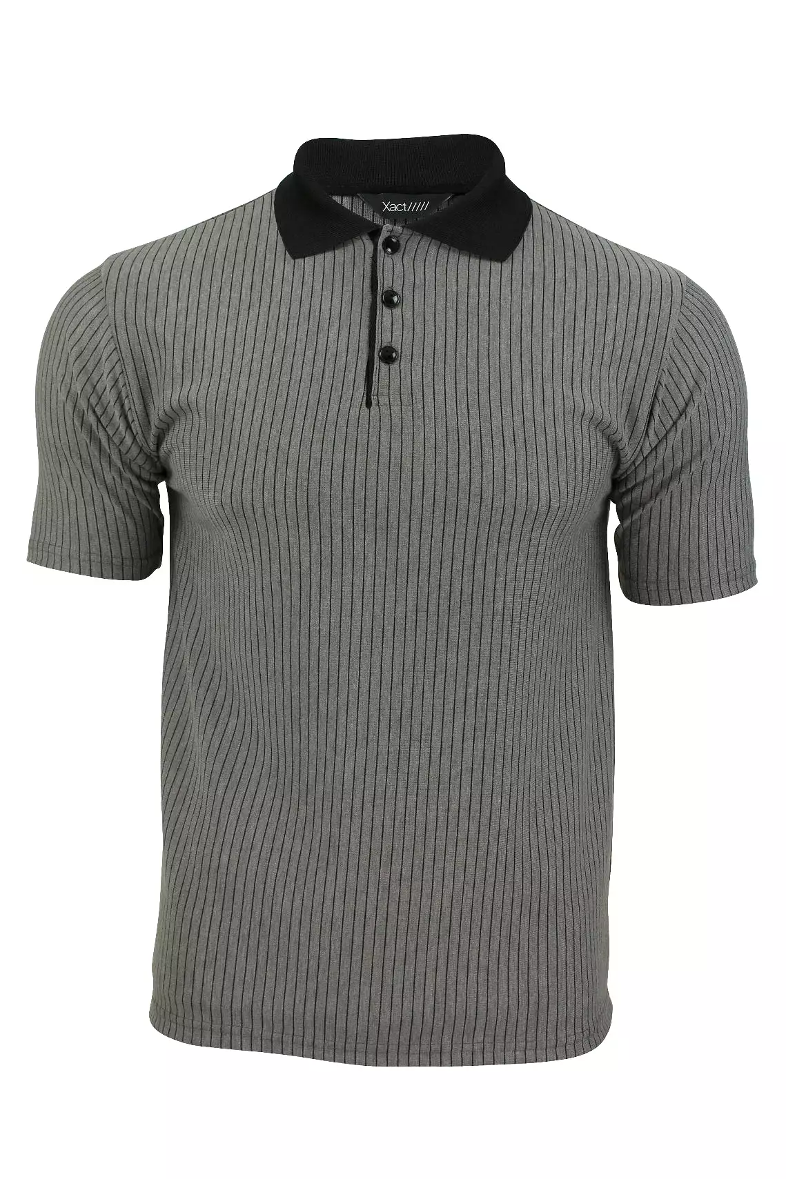 Mens Stripe Polo Shirt by Xact Clothing Short Sleeved