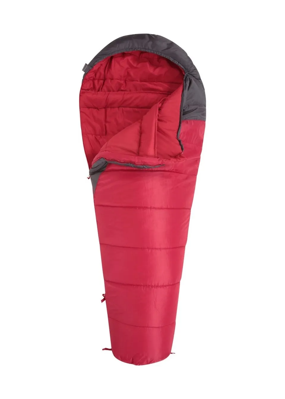 Mountain Warehouse Red Summit 300 Left Zip Winter Mummy Sleeping Bag