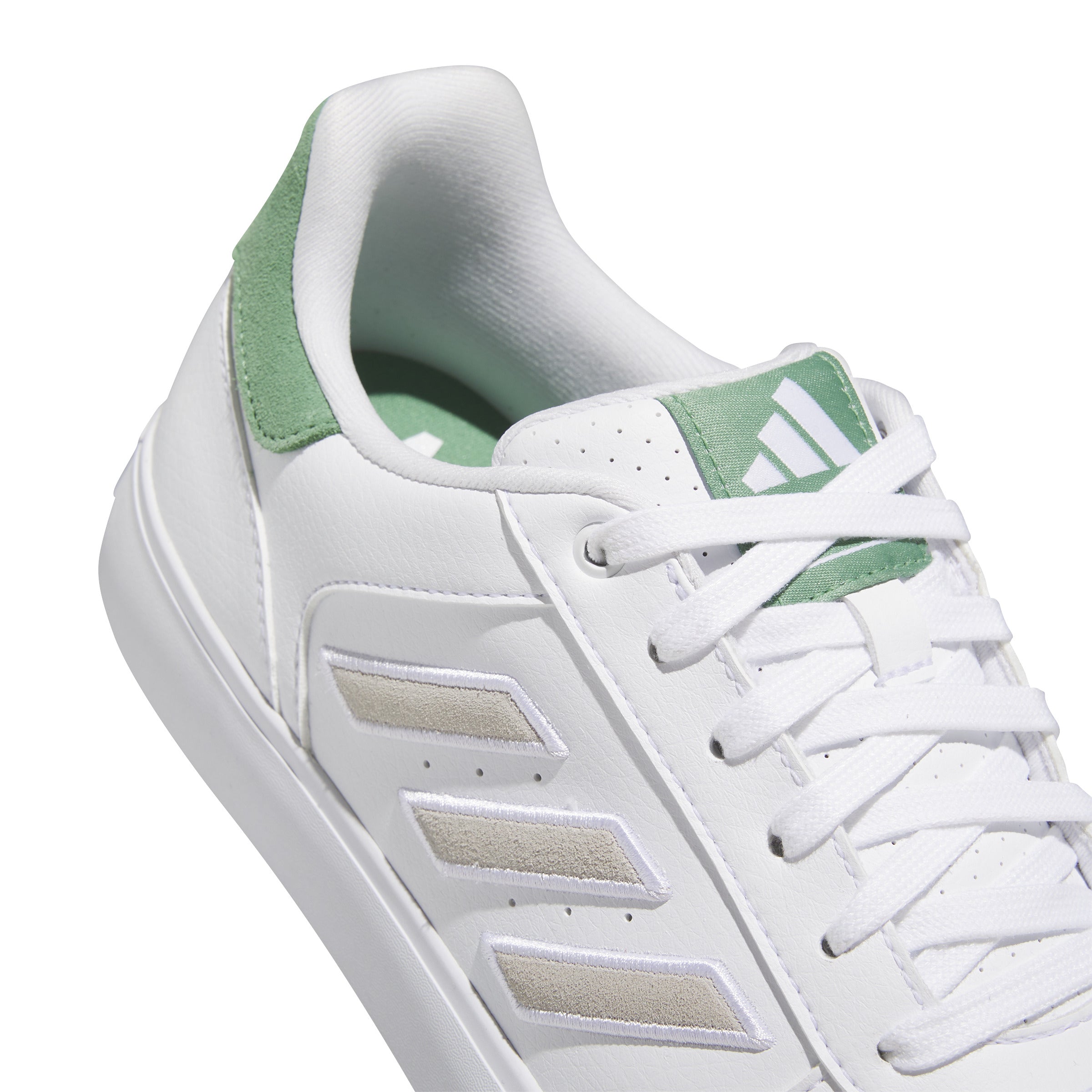 NEW adidas Retrocross 24 Spikeless Golf Shoes - White/Preloved Green