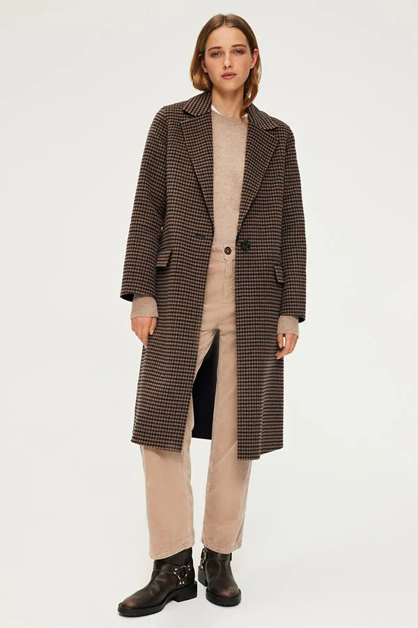 PabloLUNIE WOOL CHECK OVERCOAT