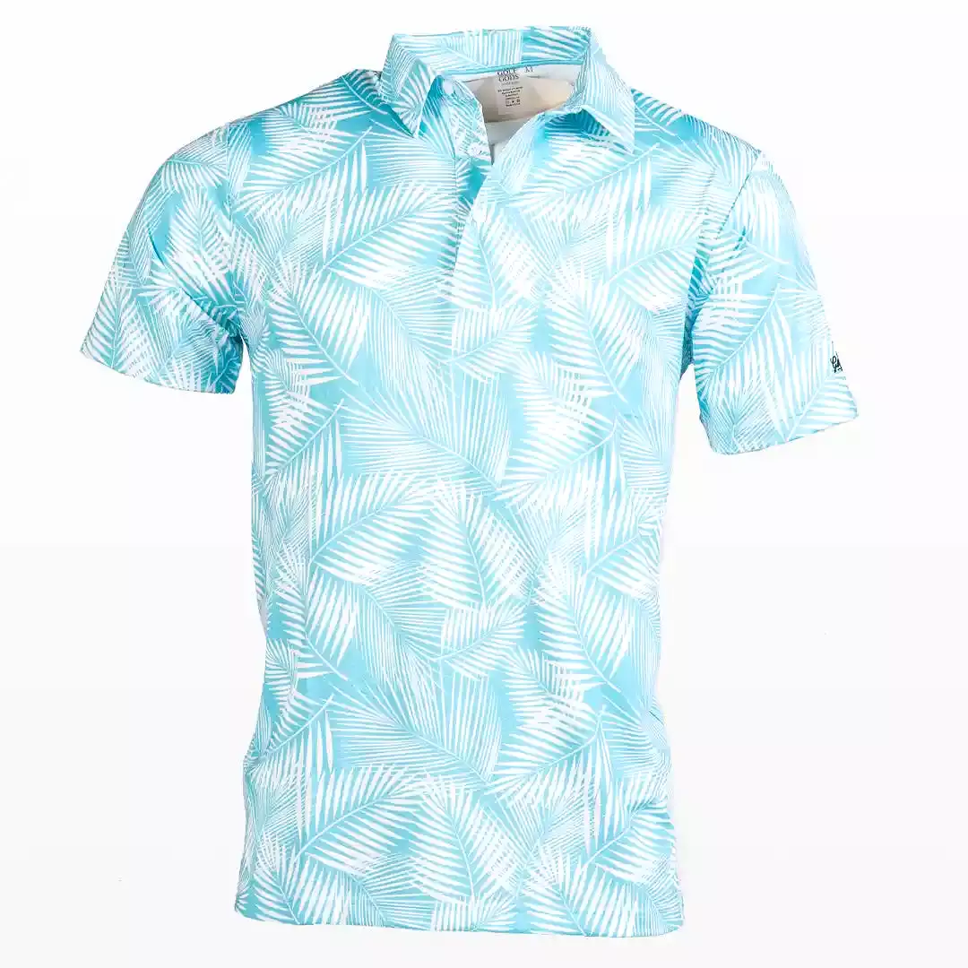 Palm Leaf Cool Tech Performance Golf Polo