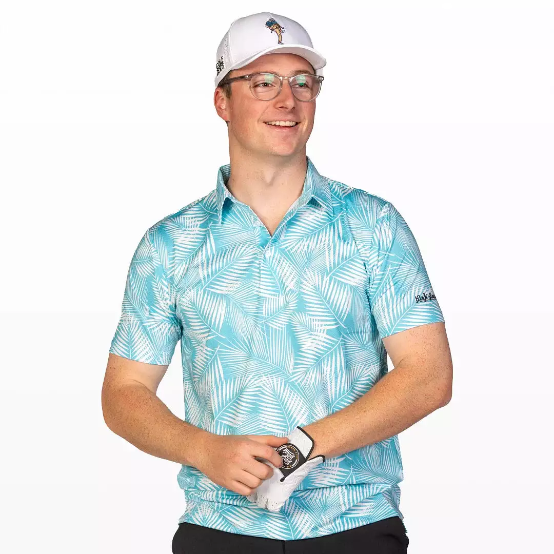 Palm Leaf Cool Tech Performance Golf Polo