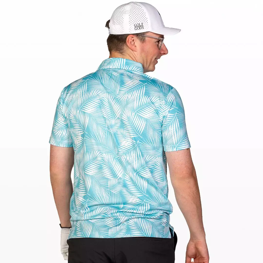 Palm Leaf Cool Tech Performance Golf Polo