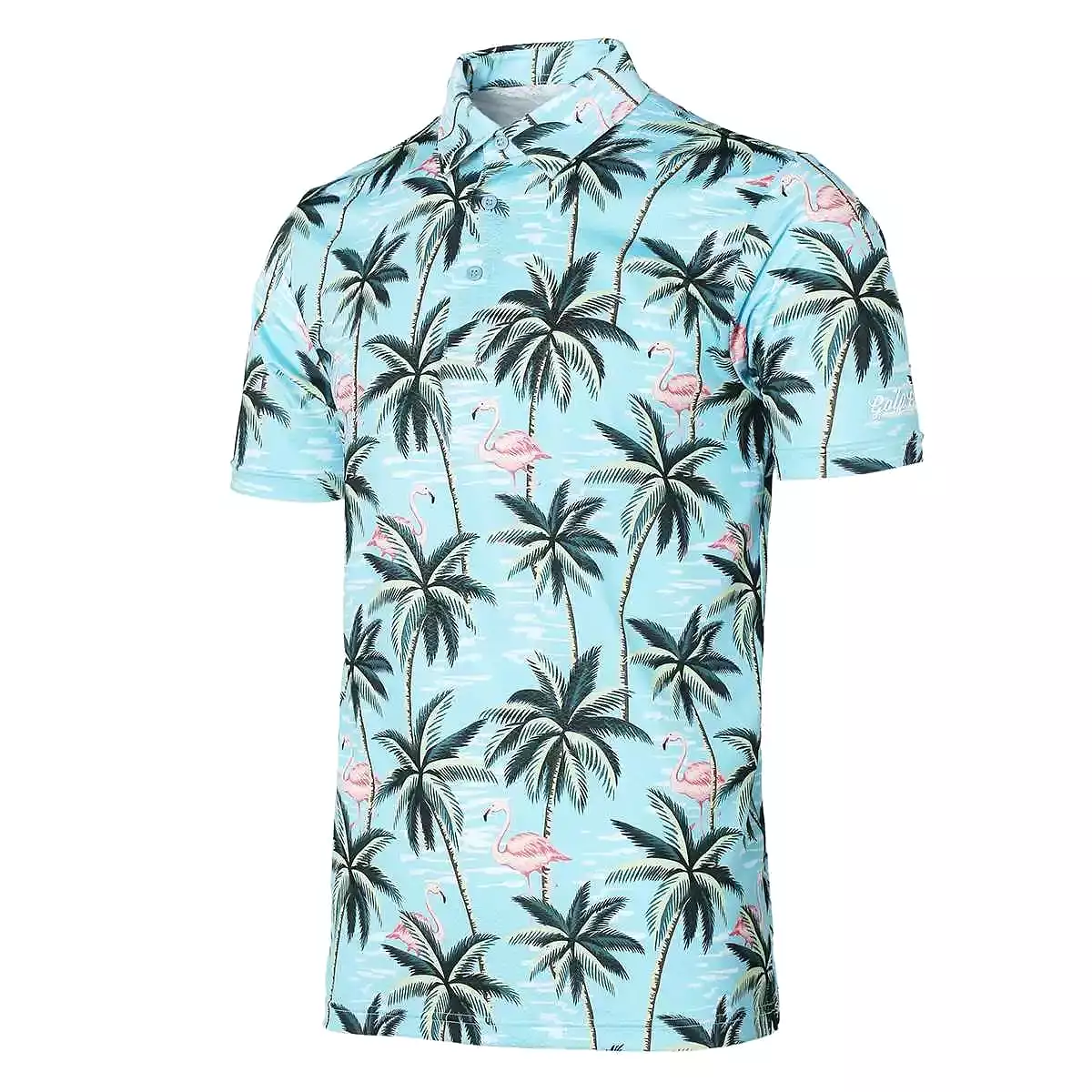 Palm Paradise Cool Tech Performance Golf Polo