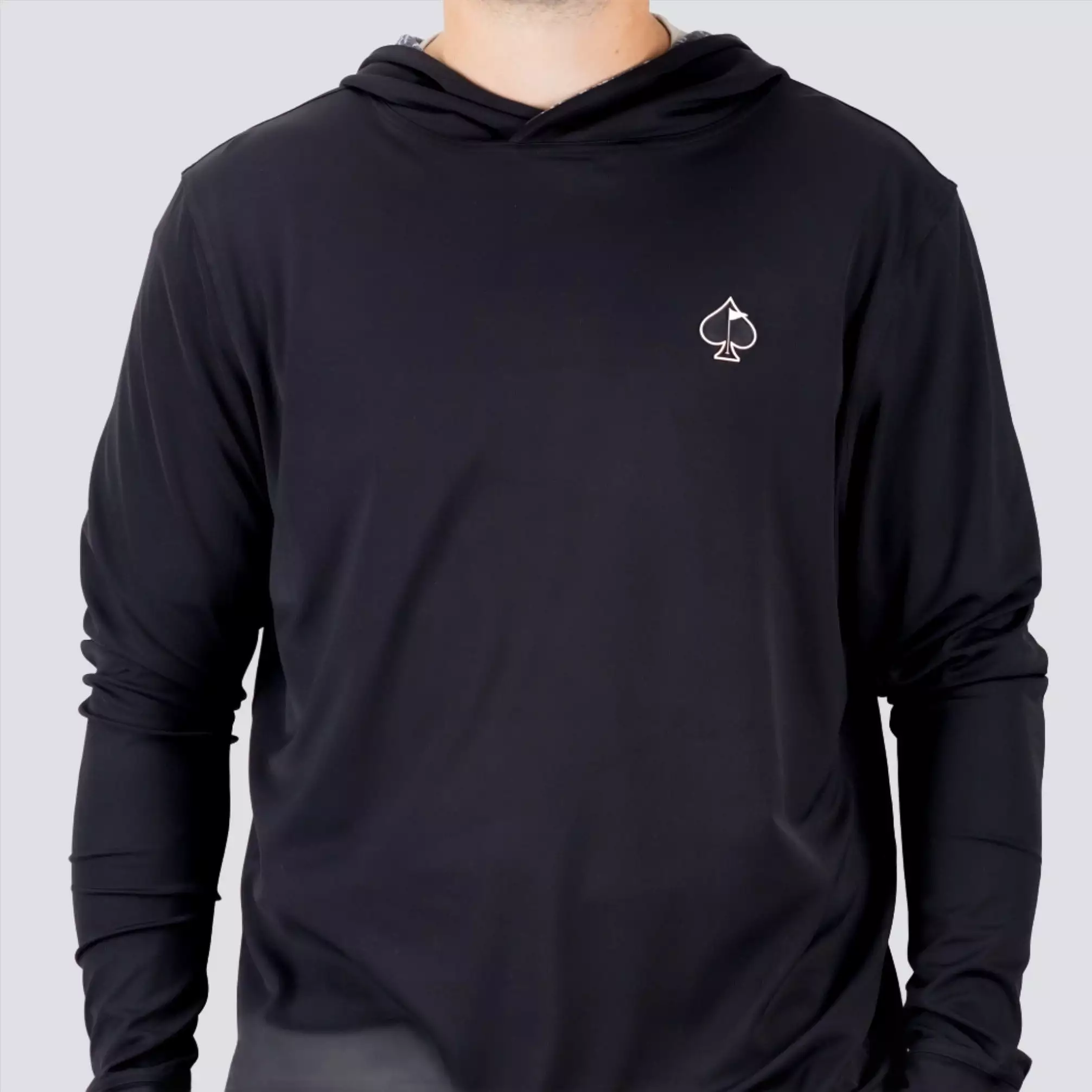 Performance Golf Hoodie - Black Flush