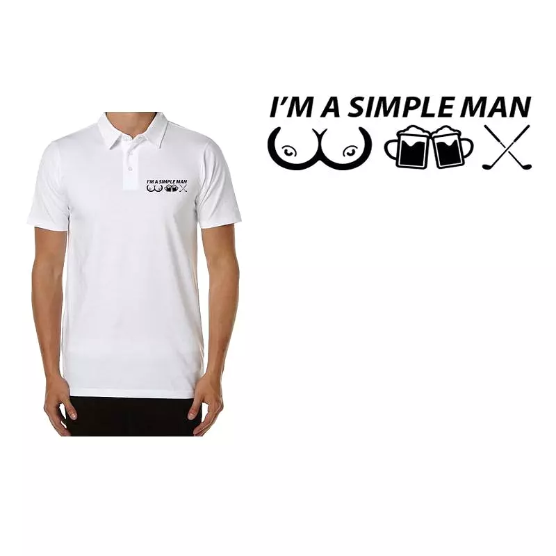 Performance Golf Polo I'M A SIMPLE MAN