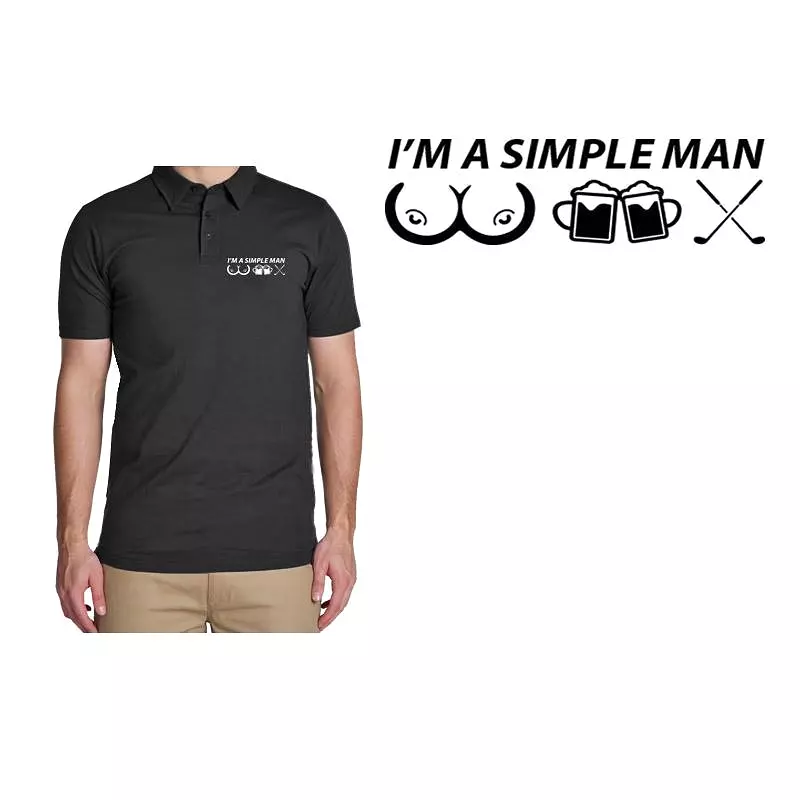 Performance Golf Polo I'M A SIMPLE MAN