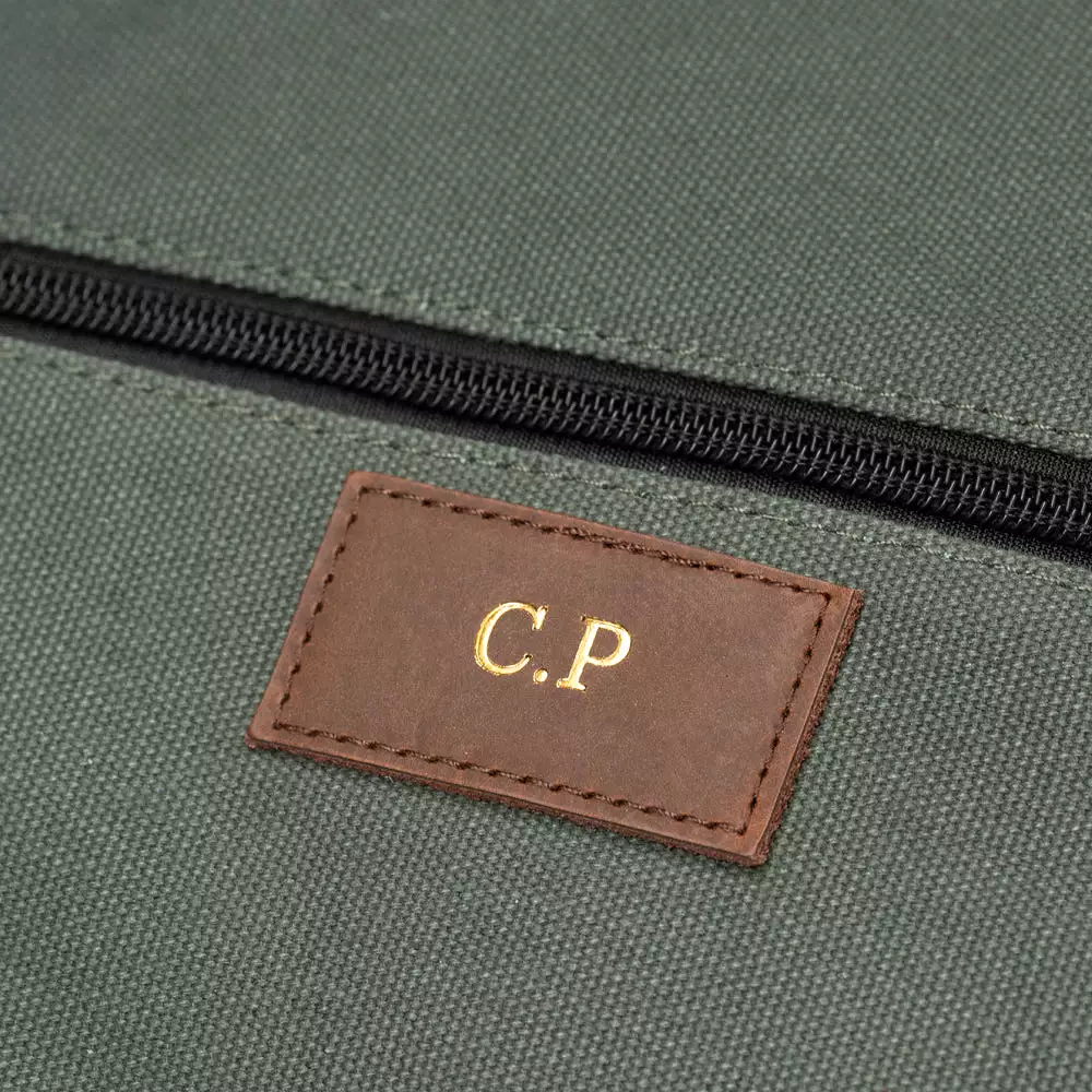 Personalised Premium Golf Shoe Bag (Olive Green)