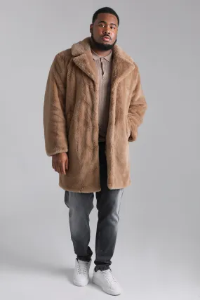 Plus Faux Fur Overcoat