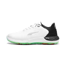 Puma Men's PHANTOMCAT NITRO Golf Shoe - Puma White/Puma Black/Fluro Green Pes