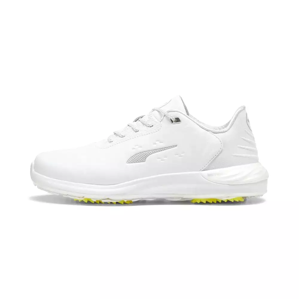 Puma Men's PHANTOMCAT NITRO Golf Shoe - Puma White/Puma Silver/Feather Gray