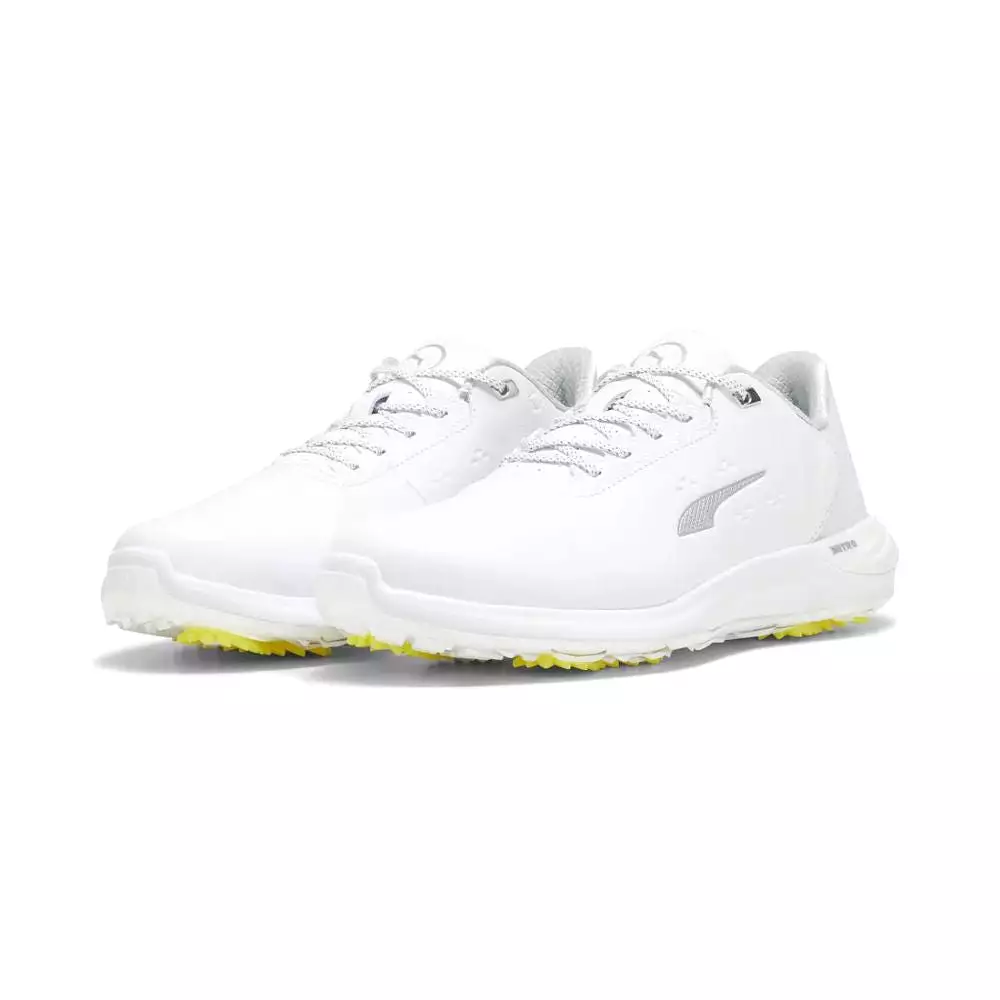 Puma Men's PHANTOMCAT NITRO Golf Shoe - Puma White/Puma Silver/Feather Gray